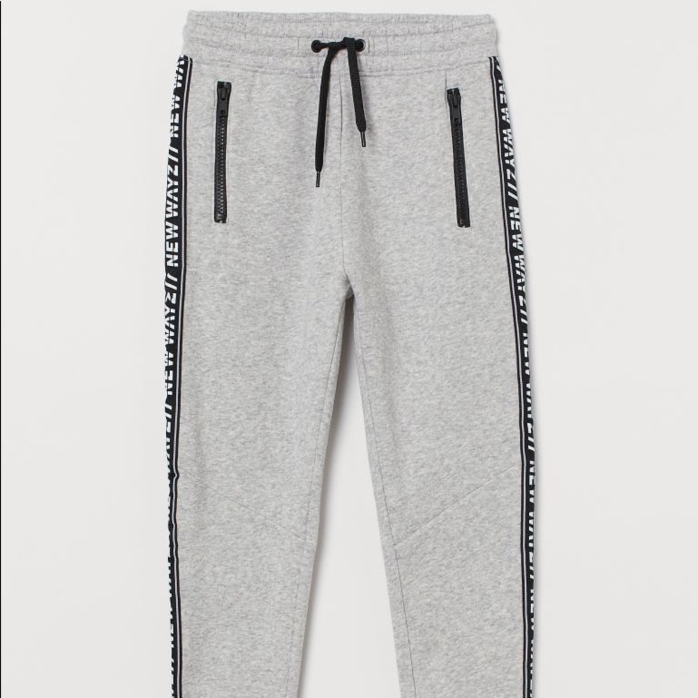 H&M boys grey sweatpants with pockets size 13-14Y